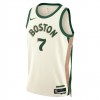 Dres Boston Celtics Jaylen Brown 7 Nike 2023-24 City Edition Bijela Swingman